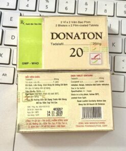 DONATON 20 (Tadalafil 20mg) H/4v điều trị rối loạn cương dương, xuất tinh sớm, yếu sinh lý 2 DONATON e1748751083600