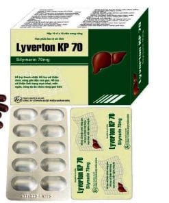 Thuốc Lyverton KP 70 (Silymarin 70mg) Khánh Hòa H/100v điều trị suy giảm chức năng gan, viêm gan mạn tính