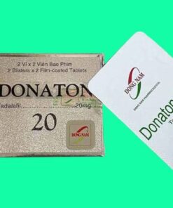 DONATON 20 (Tadalafil 20mg) H/4v điều trị rối loạn cương dương, xuất tinh sớm, yếu sinh lý 1 donaton 20 tadalafil 20mg h 4v dieu tri roi loan cuong duong xuat tinh som yeu sinh ly 4259 e1743847222529