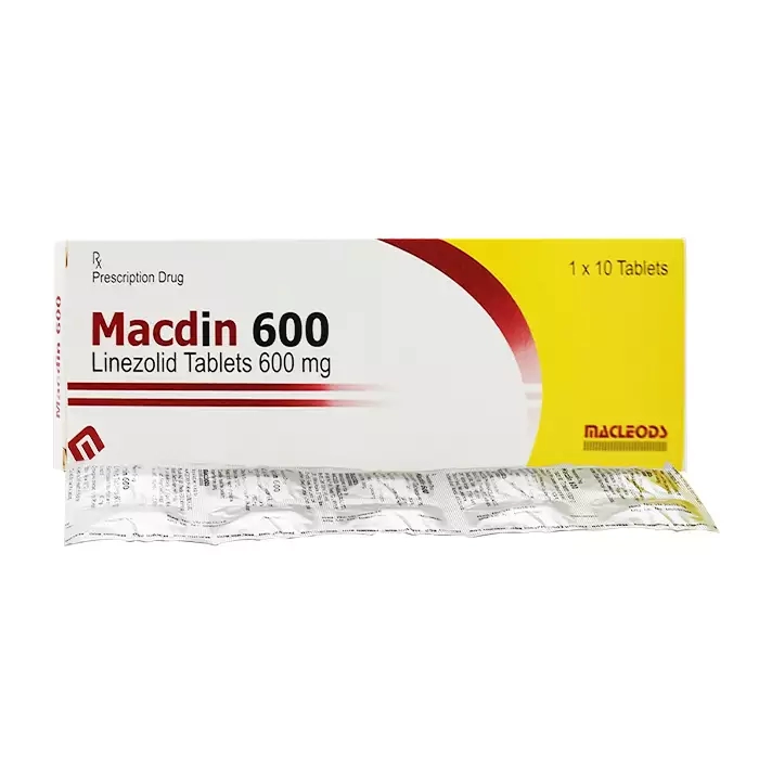 Thuốc MACDIN 600 (Linezolid 600mg) Macleods H/100v 3 Macdin 600mg Macleods | thuoctotgiasi.com