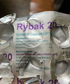 Thuốc Rybak 20 (Isotretinoin 20mg) điều trị mụn, làm đẹp da da mụn H/30v 1 Thuoc RYBAK 20 Isotretinoin 20mg