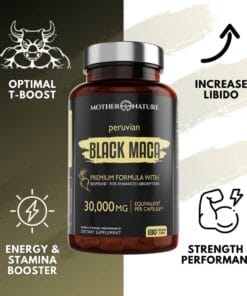 AMORES BLACK MACA 180 viên – Tăng cường sức khỏe sinh lý nam