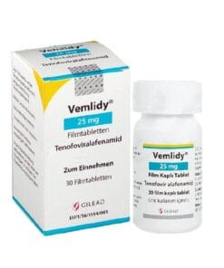 Thuốc VEMLYDY 25mg Gilead (Tenofovir alafenamide 25mg) H/30v điều trị nhiễm virus