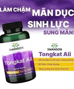 Tongkat Ali Swanson hộp 120 viên -bổ thận tráng dương, tăng cường sinh lực