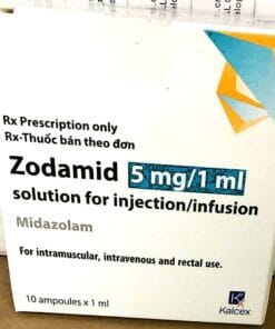Zodamid 5mg/1ml (Midazolam) Kalcex hộp 10 ống -thuốc tiêm gây mê an thần