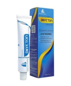 DIFFETON Adapalene 0.1% Gel trị mụn trứng cá, mụn ẩn, da sần sùi 15g