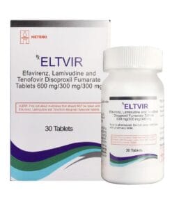 Eltvir 600/300/300 HETERO (Efavirenz/Lamivudine/Tenofovir) điều trị HIV hôpk 30 viên