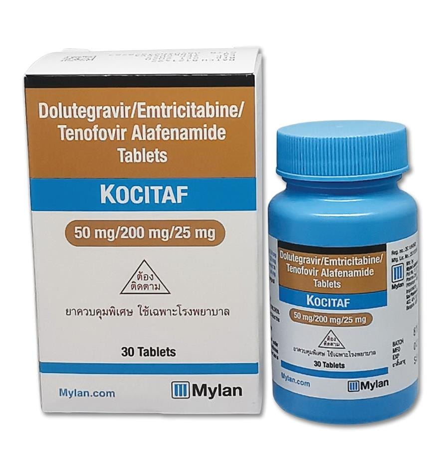 Kocitaf 50/200/25mg Mylan giá bao nhiêu? ở đâu bán?|thuoctotgiasi.com