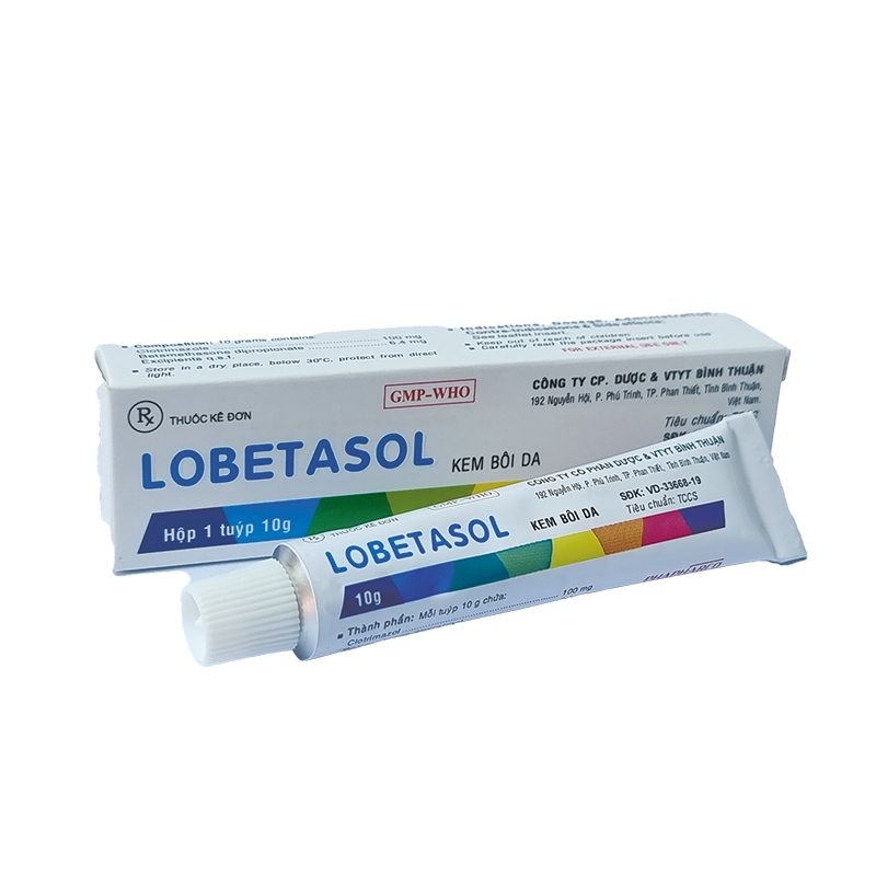 LOBETASOL 10g (kem bôi bảy màu nội) điều trị nấm ngứa da thông thường 3 Thuốc LOBETASOL giá bao nhiêu? | thuoctotgiasi.com