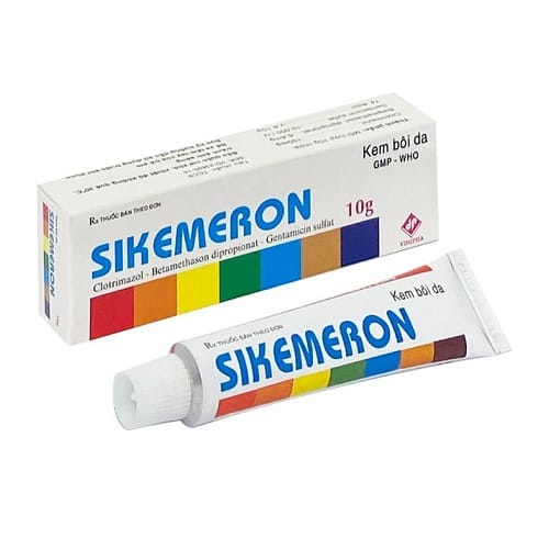 SIKEMERON 10g (Kem bôi 7 màu) bôi nấm ngứa ngoài da thông thường 3 Sikemeron Tuýp 10g Vidiphar (Kem Bảy màu nội) bôi nấm ngứa ngoài da thông thường | thuoctotgiasi.com