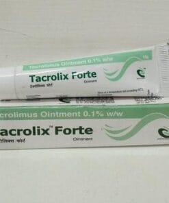 Tacrolix Forte 0.1 10g (Tacrolimus 0.1%) điều trị chàm thể tạng, viêm da cơ địa, bạch tạng