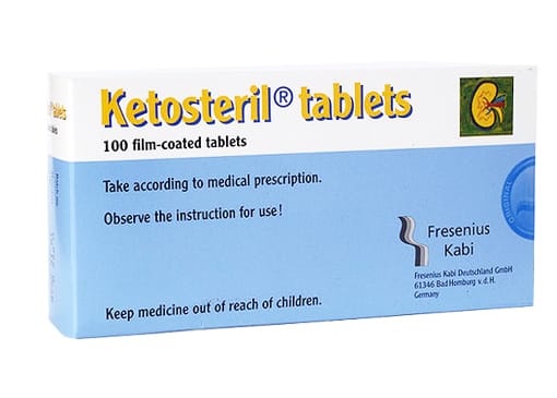 Thuốc đạm thận Ketosteril 600mg điều trị rối loạn chuyển hóa protein 4 Ketosteril giá bao nhiêu? mua ở đâu chính hãng? |thuoctotgiasi.com