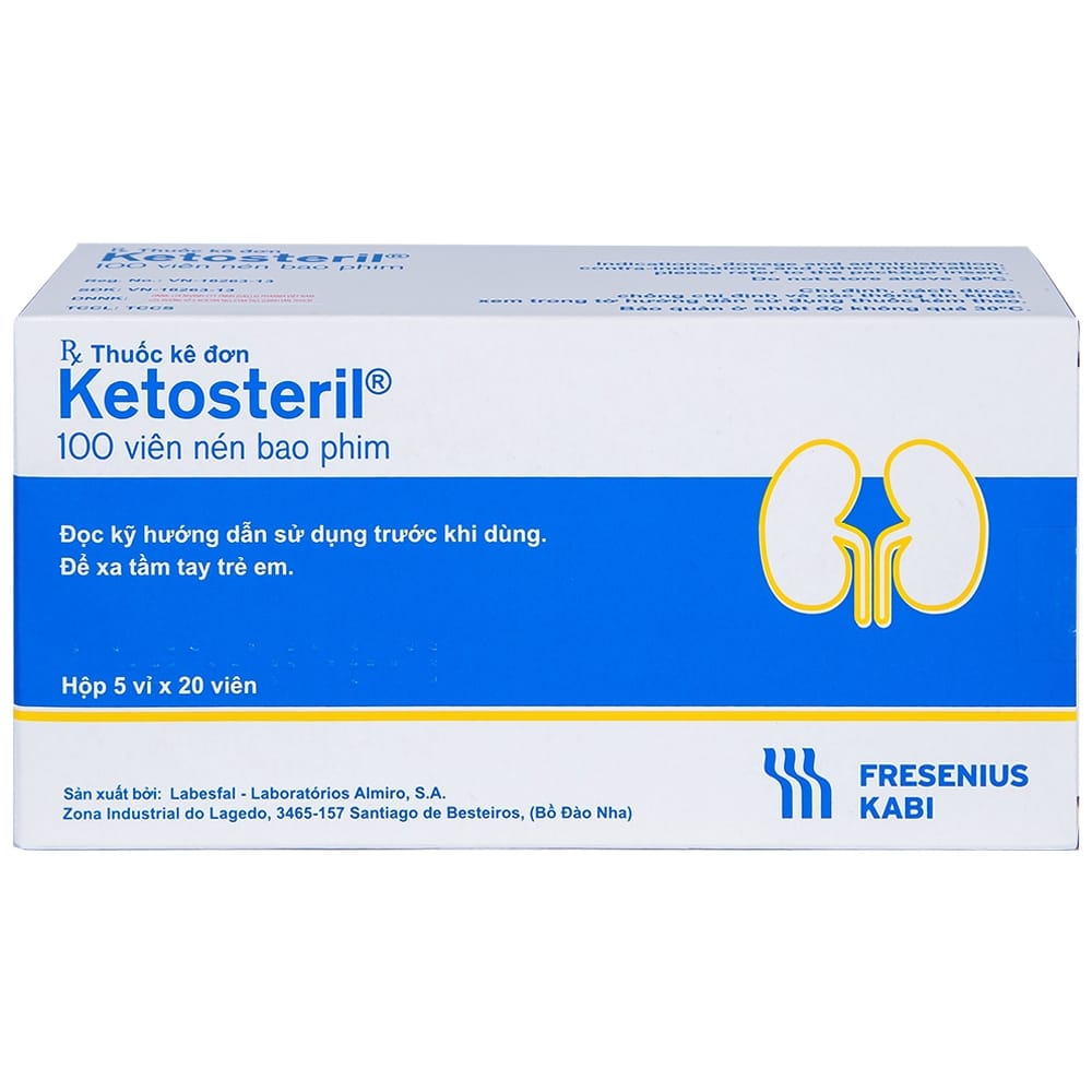 Thuốc đạm thận Ketosteril 600mg điều trị rối loạn chuyển hóa protein 3 Thuốc đạm thận Ketosteril 600mg điều trị rối loạn chuyển hóa protein |thuoctotgiasi.com
