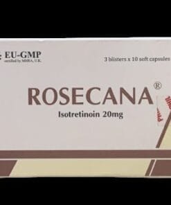 Thuốc ROSECANA Isotretinoin 20mg điều trị mụn trứng cá, giảm tiết bã nhờn, căng bóng da, thu nhỏ lỗ chân lông