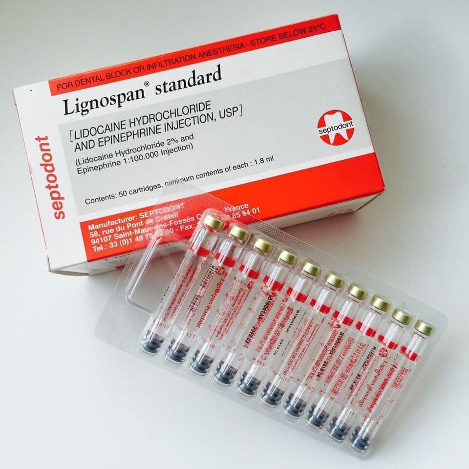 Tê Pháp Đỏ Septodont Lignospan Standard 2% | thuoctotgiasi.com
