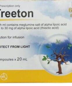 Thuốc Treeton 600mg (Acid Alpha-lipoic) 5 ống x 20ml – điều trị các triệu chứng rối loạn cảm giác và giảm đau đa thần kinh ngoại biên