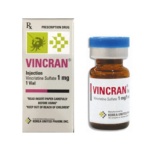 VINCRAN 1mg (Vincristine sulfate 1mg) điều trị ung thư máu, bạch cầu cấp, Hodgkin, đa u tủy, bạch cầu mạn tính 2 VINCRAN 1mg (Vincristine sulfate 1mg) điều trị ung thư máu, bạch cầu cấp, Hodgkin, đa u tủy, bạch cầu mạn tính | thuoctotgiasi.com