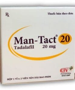 Man-Tact 20 (Tadalafil 20mg) điều trị rối loạn cương dương H/2v 2 man tact 20 tadalafil 20mg dieu tri roi loan cuong duong h 2v 6133 2 e1751598993621