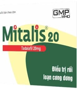 Mitalis 20 (Tadalafil 20mg) điều trị rối loạn cương dương