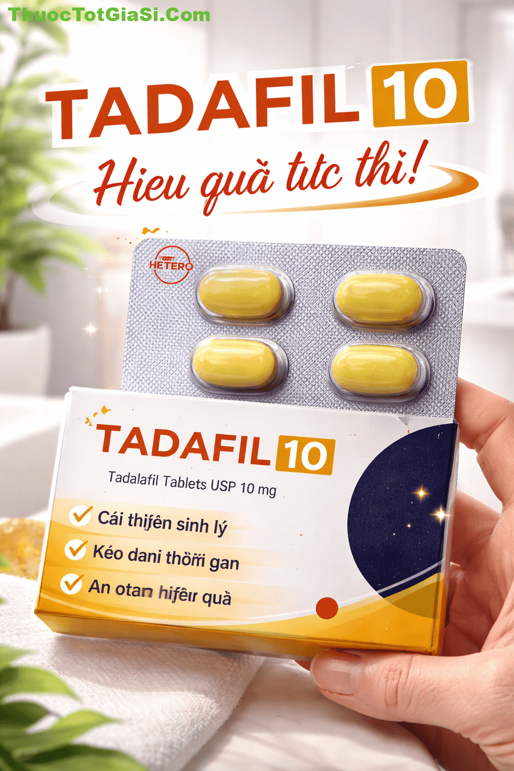 Tadafil 10 Hetero Tadalafil 10mg dieu tri roi loan cuong duong Tadafil 10 tadalafil 10 hetero
