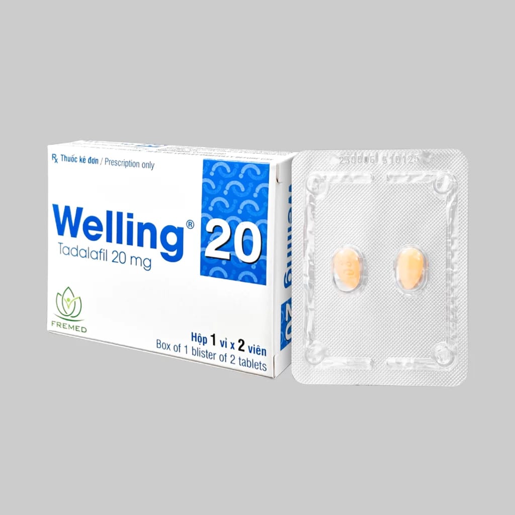Welling 20 (Tadalafil 20mg) – Giải pháp mạnh mẽ cho phái mạnh lấy lại phong độ |thuoctotgiasi.com