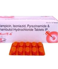 Akurit-4 (Rifampin, Isoniazide, Pyrazinamide và Ethambutol) hộp 200 viên điều trị bệnh lao