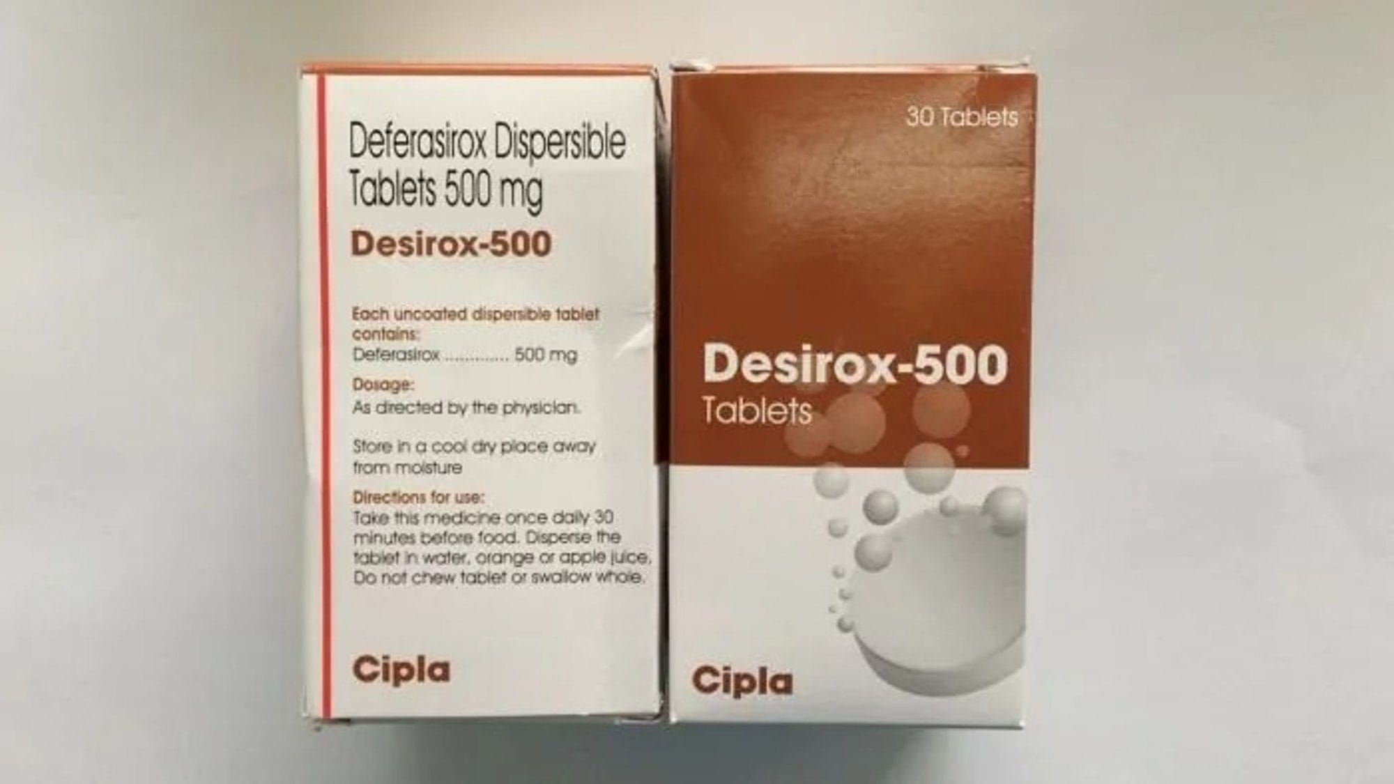 Desirox 500 Cipla (Deferasirox 500mg) điều trị tình trạng ứ Sắt mạn tính 5 Desirox 500 Mg mua ở đâu? là thuốc gì? |thuoctotgiasi.com