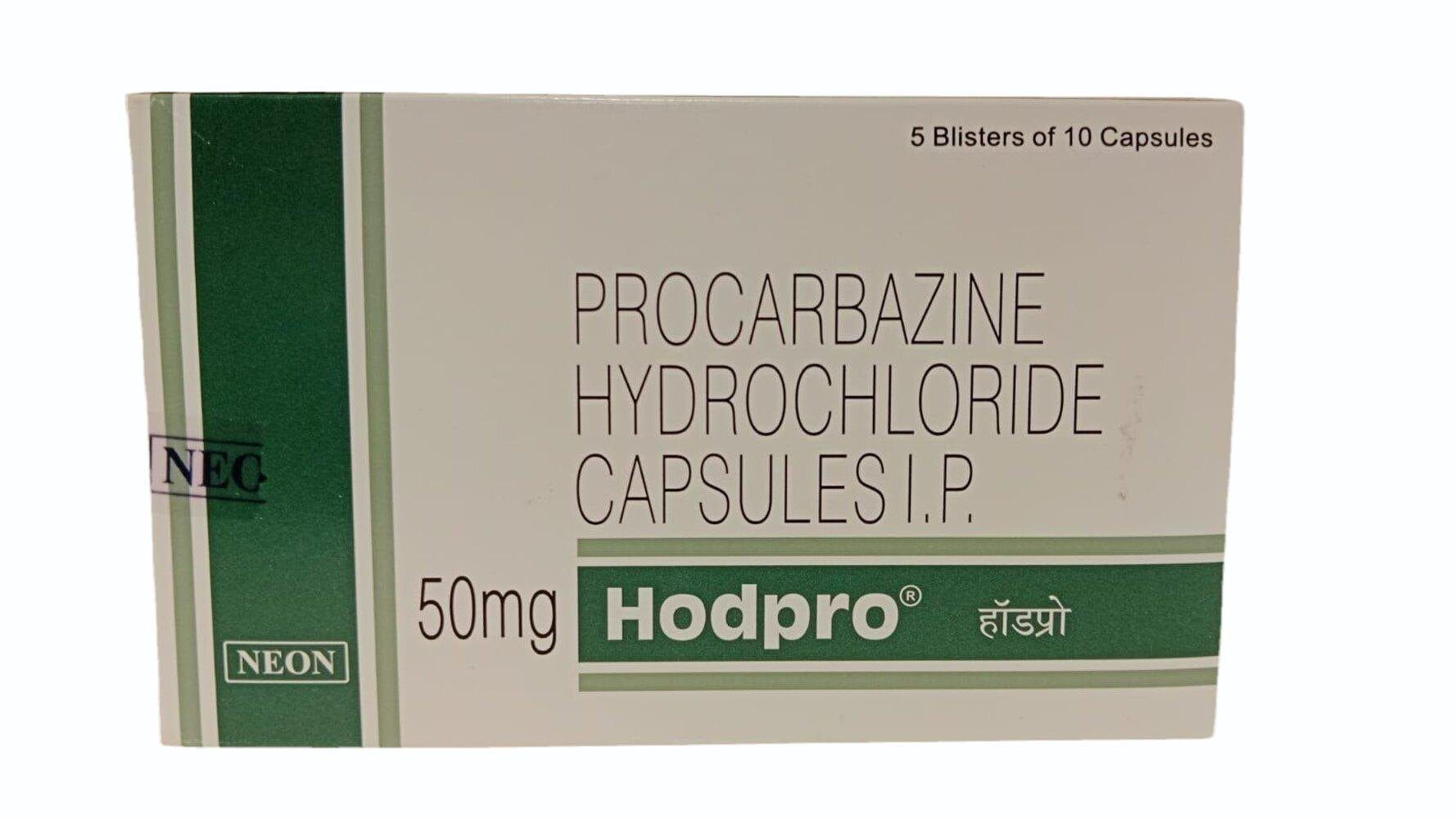 HODPRO 50 (Procarbazine 50mg) điều trị bệnh Hodgkin 3 Hodpro Procarbazine 50mg giá bao nhiêu? công dụng gì? |thuoctotgiasi.com