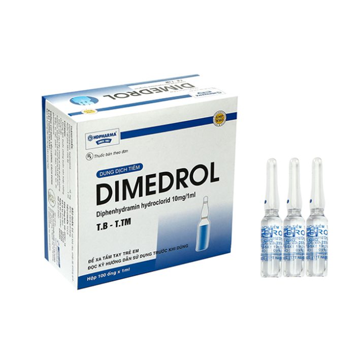 Thuốc tiêm Dimedrol (Diphenhydramin) HDPHARMA 2 Dimedrol giá bao nhiêu? mua ở đâu? |thuoctotgiasi.com