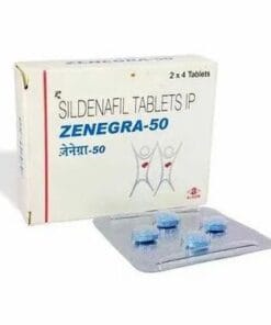 Zenegra 50 (Sildenafil 50mg) hộp 4 viên - điều trị rối loạn cương dương