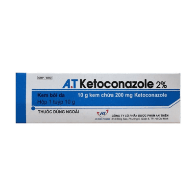 Kem bôi nấm da AT Ketoconazole 2% An Thiên điều trị nấm da, lang ben, hắc lào 7 Kem bôi nấm da A.T Ketoconazole 2% |thuoctotgiasi.com