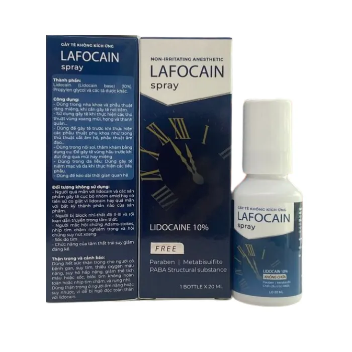 Lafocain Spray – Thuốc Gây Tê Không Kích Ứng (Lọ 20ml) |thuoctotgiasi.com