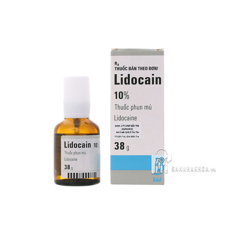 Lidocain Xịt 10% Egis – Thuốc gây tê tại chỗ cho niêm mạc, dạng phun |thuoctotgiasi.com