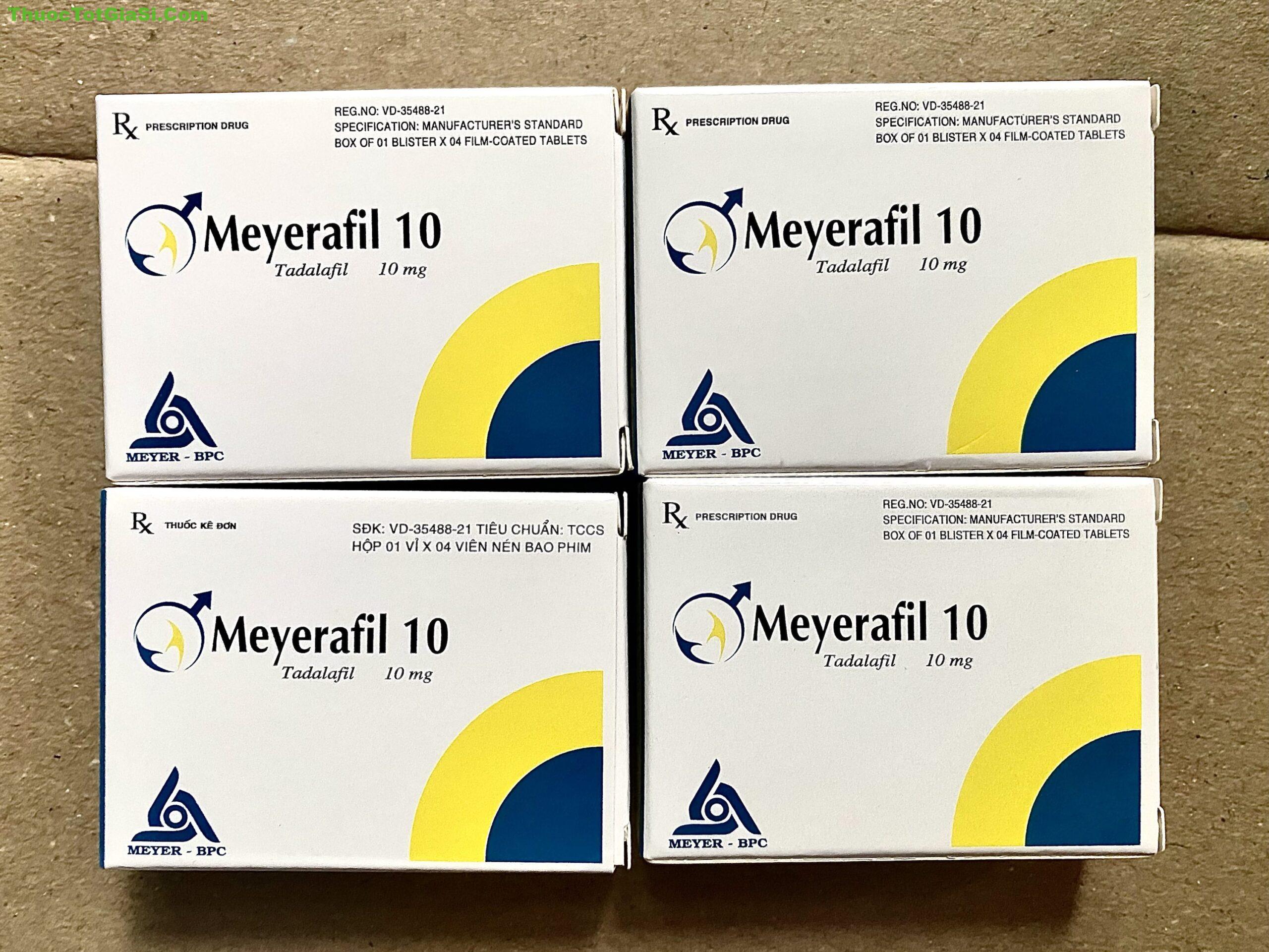 Meyerafil 10 Tadalafil 10mg điều trị rối loạn cương dương Meyerafil 10 Tadalafil 10mg điều trị rối loạn cương dương