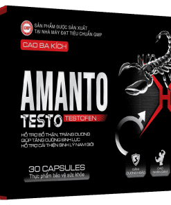 AMANTO TESTOS – Hỗ trợ tăng cường sinh lực & phong độ nam giới