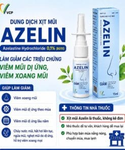 Azelin VCP – Xịt Mũi Giảm Viêm Mũi Dị Ứng, Chảy Nước Mũi, Viêm Xoang 3 Azelin VCP – Xịt Mũi Giảm Viêm Mũi Dị Ứng, Chảy Nước Mũi, Viêm Xoang