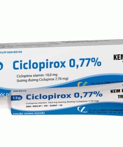 Ciclopirox 0.77%: Thuốc bôi trị nấm da, lang ben, Candida hiệu quả nhanh