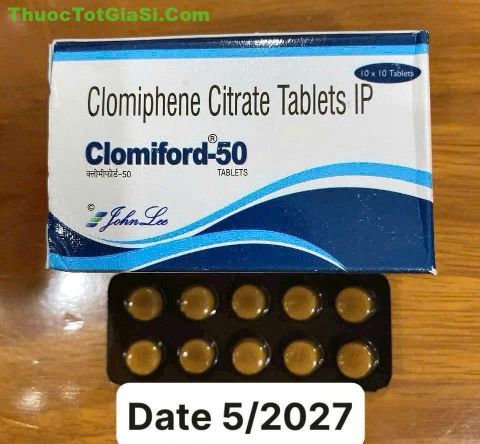 Clomiford 50 Clomiphene Citrate Clomiford 50 – Thuốc Kích Thích Rụng Trứng, Hỗ Trợ Tăng Khả Năng Thụ Thai Hiệu Quả | Clomiphene Citrate 50mg Chính Hãng