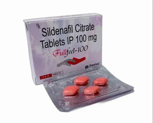 Fullfeel 100 (Sildenafil Citrate 100mg) điều trị rối loạn cương dương hộp 1 vỉ x 4 viên 2 Fullfeel 100mg tablets at ₹ 270/stripe | Sildenafil Tablets in New Delhi | ID: 2855543861888