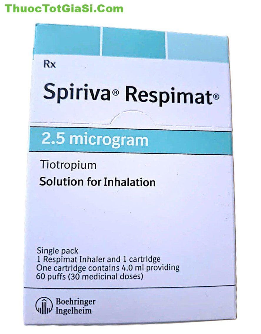 Spiriva Respimat 2.5 microgram Spiriva Respimat 2.5 microgram – Thuốc hỗ trợ điều trị phổi tắc nghẽn mạn tính COPD hiệu quả