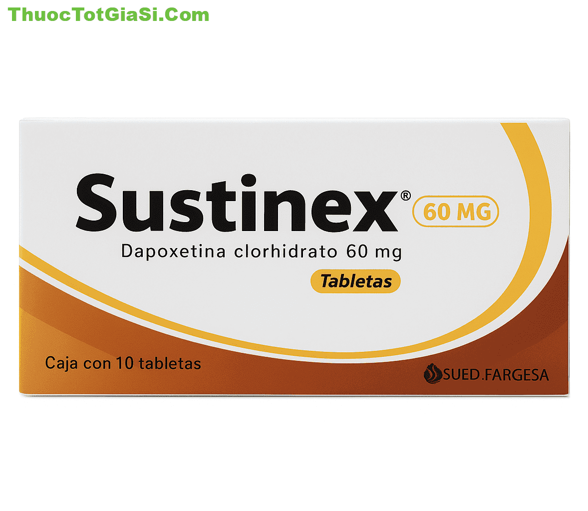 Sustinex 60 Dapoxetine 60mg dieu tri xuat tinh som Sustinex 60mg