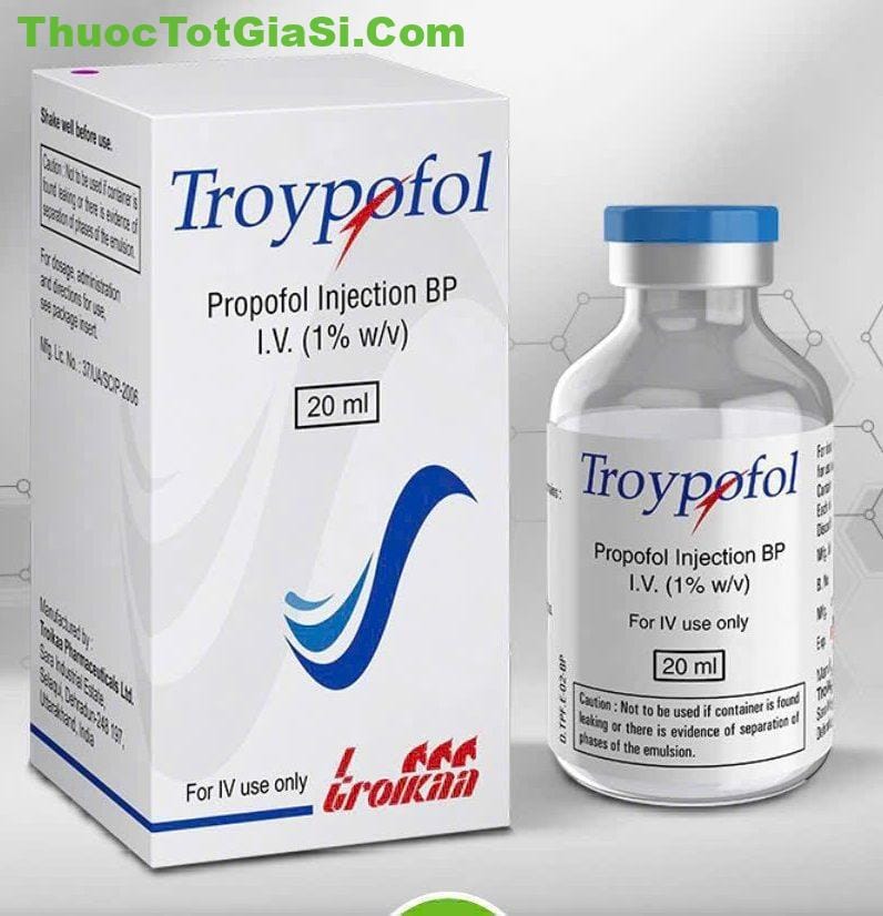 Troypofol 20ml Troypofol 20ml – Thuốc Gây Mê Propofol Tác Dụng Nhanh, An Toàn Trong Mổ & Thủ Thuật