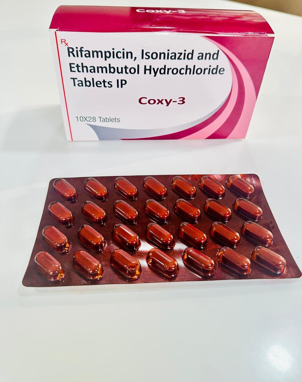 Thuốc Coxy-3 – Rifampicin, Isoniazid & Ethambutol Tablets IP Điều Trị Lao Thuốc Coxy-3 Rifampicin Isoniazid Ethambutol |thuoctotgiasi.com