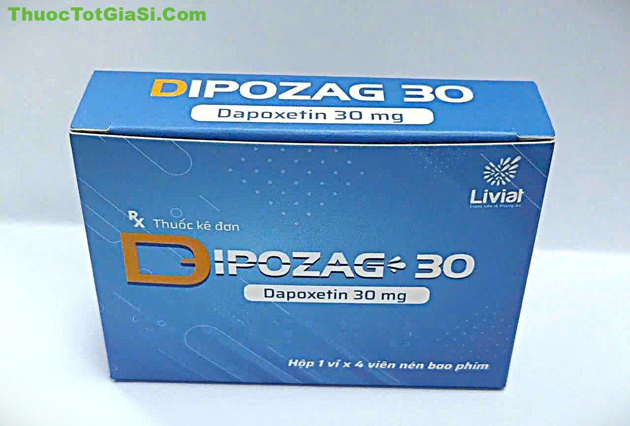 Dipozag 30 Dapoxetin 30mg điều trị xuất tinh sớm Dipozag 30 (Dapoxetin 30mg) – Hỗ Trợ Điều Trị Xuất Tinh Sớm Hiệu Quả | Thuoctotgiasi.com