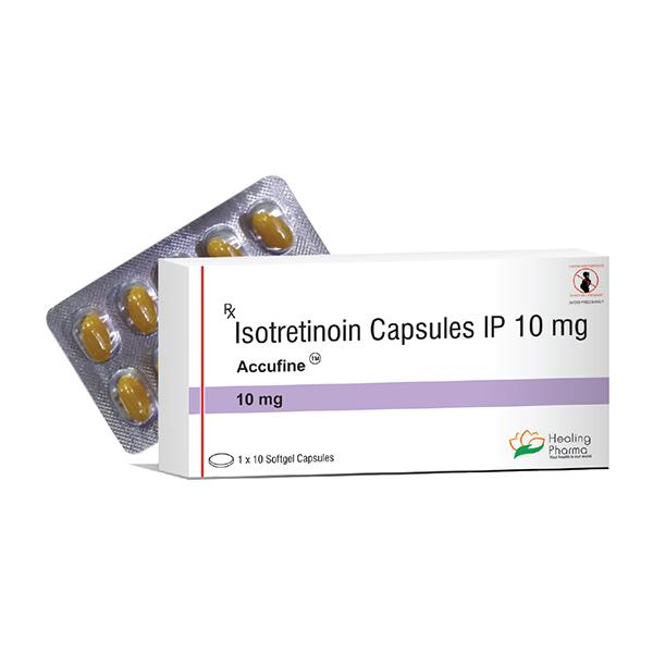 Thuốc Accufine 10mg (Isotretinoin 10mg) – Điều Trị Mụn Nặng Hiệu Quả, Chính Hãng 2 ACCUFINE 10mg |thuoctotgiasi.com