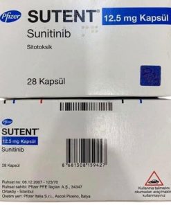 Thuốc SUTENT 12.5mg (Sunitinib) – Thuốc điều trị ung thư theo chỉ định chuyên khoa 1 Thuốc SUTENT 12.5mg (Sunitinib) – Thuốc điều trị ung thư theo chỉ định chuyên khoa
