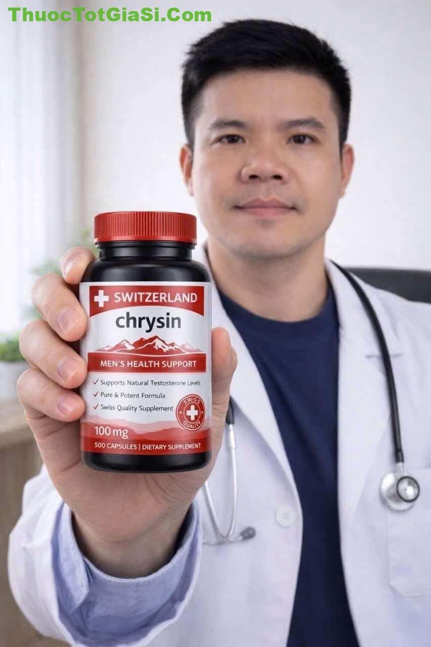 Chrysin Switzerland 100mg – Hỗ Trợ Sinh Lý Nam Giới, Tăng Cường Nội Tiết Tố Nam Chrysin Switzerland 100mg – Hỗ Trợ Sinh Lý Nam Giới, Tăng Cường Nội Tiết Tố Nam
