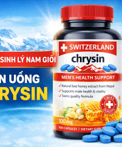 Chrysin Switzerland 100mg – Hỗ Trợ Sinh Lý Nam Giới, Tăng Cường Nội Tiết Tố Nam