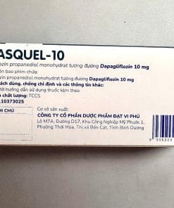 Dipasquel-10 (Dapagliflozin 10mg) – Thuốc điều trị tiểu đường type 2 hiệu quả