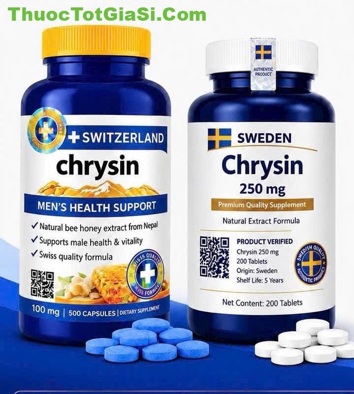 Chrysin 250mg Sweden là gì? Công dụng, cách dùng, giá bán mới nhất Chrysin 250mg Sweden là gì? Công dụng, cách dùng, giá bán mới nhất